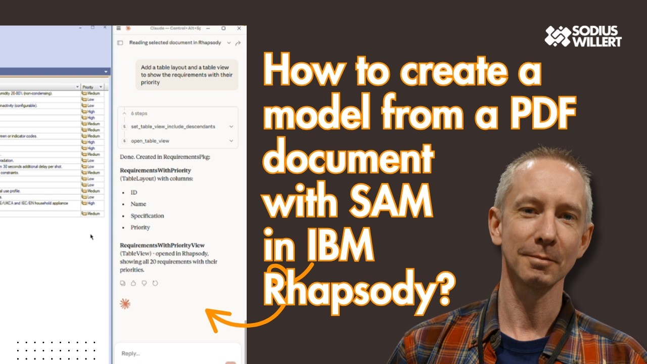 2. How to use AI to create a model from a PDF document in IBM Rhapsody?