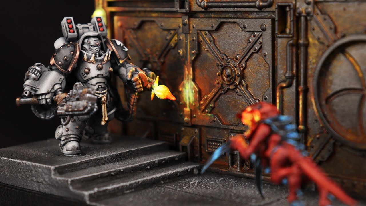 How I Built This Warhammer 40k Space Marine Diorama - Sci-Fi Diorama
