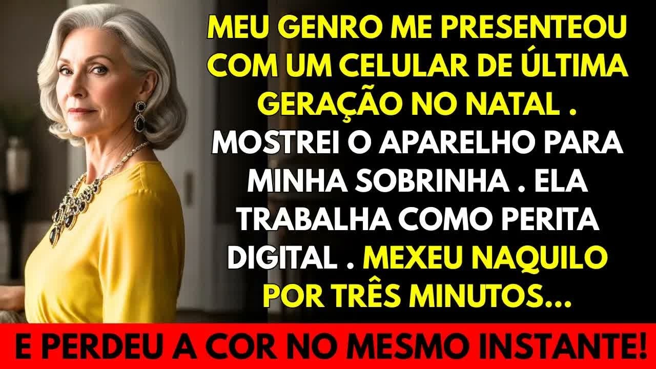 Meu genro me deu um celular “de presente”…Mas a perita digital achou algo escondido!19 dias depo