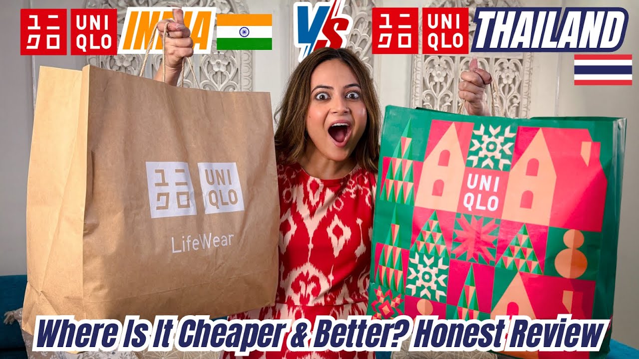 Minimal Winter Wardrobe ✨ Uniqlo Winter Haul | I Compared Uniqlo India & Thailand 😳 | Mahima Giri