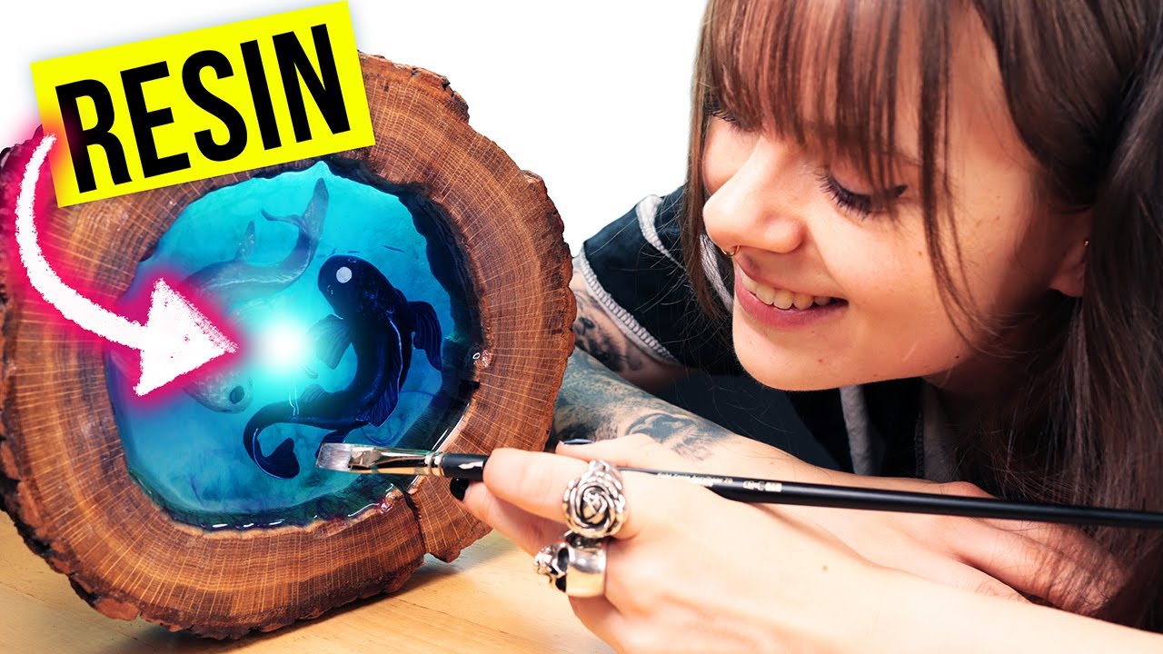 Epoxidharz kann so einiges! | Avatar Kunst aus Fimo, Holz & Resin