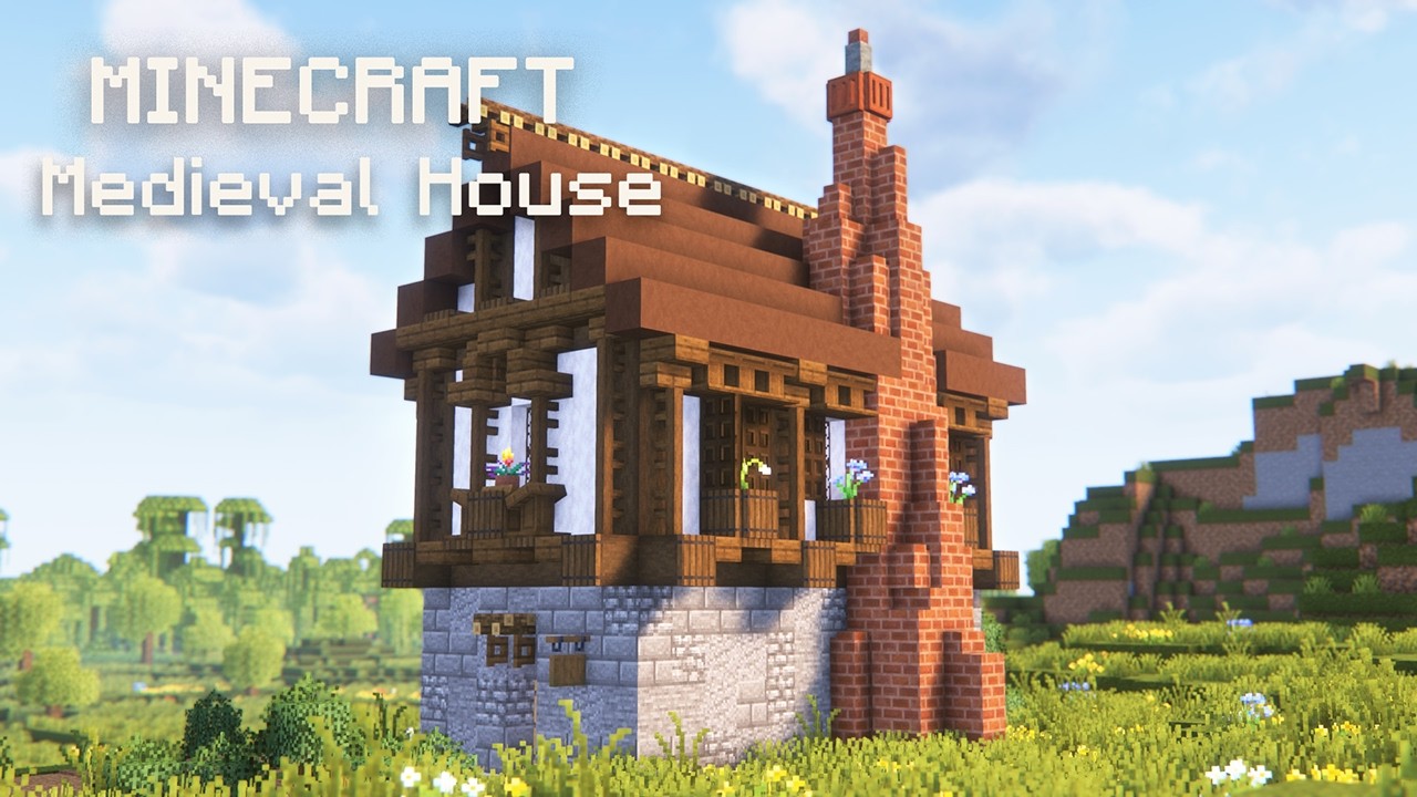 Minecraft Medieval Survival House Tutorial | Easy Starter Base (Step-by-Step)