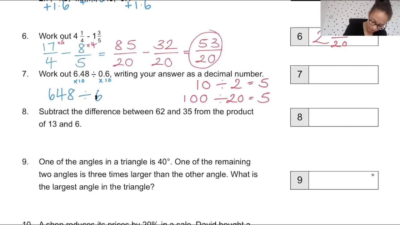 REAL 11+ MATHS QUESTIONS AND ANSWERS - 2016 Manchester Grammar 11+ Arithmetic Paper