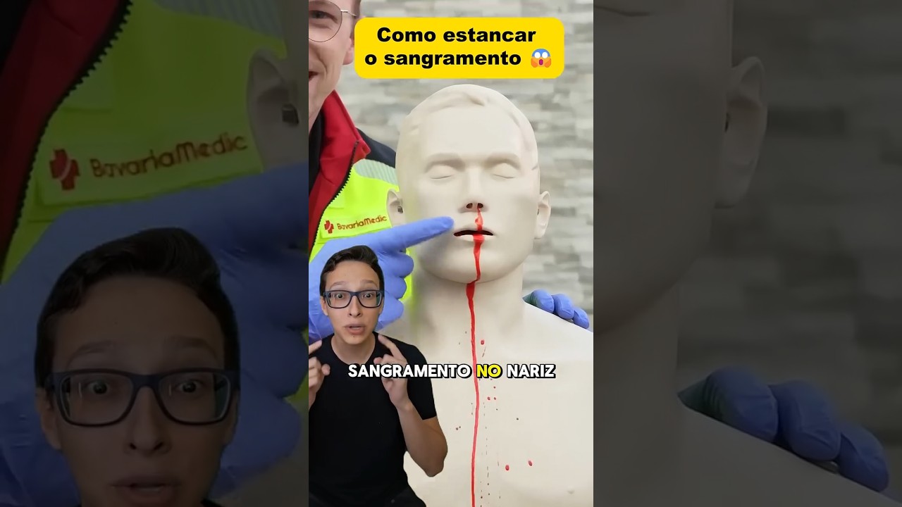 Sangramento Nasal - Primeiros Socorros 😱🚨#medicina #medico #enfermagem #primeirossocorros nariz