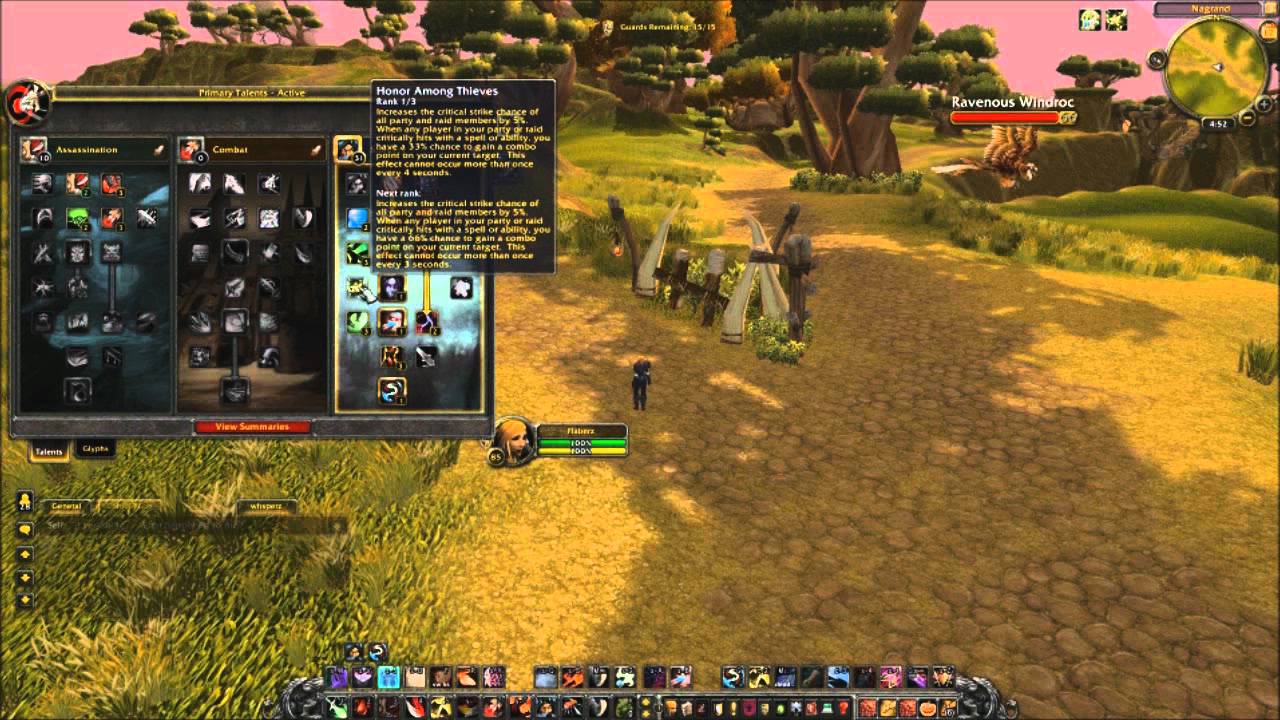 WoW PvP Guide: 3k Gladiator Rogue Flaberz - Talents & Glyphs