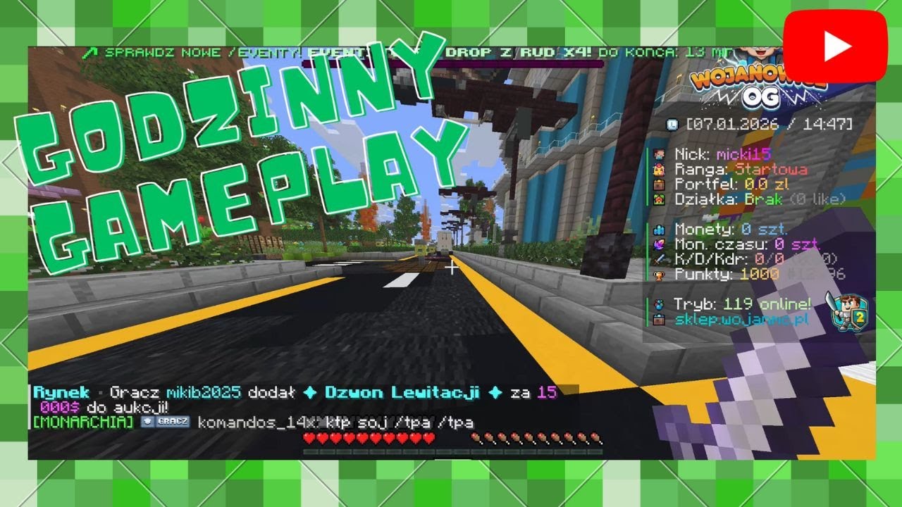 🎮 nagrałem GODZINNY SET w Minecraft! Dołącz do mnie i daj znać, jak wyszło ⛏️