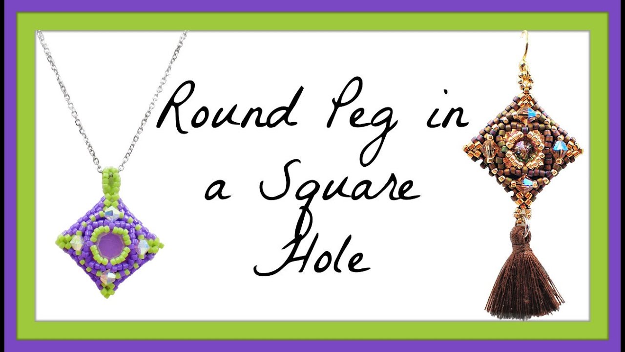 Round Peg in a Square Hole Pendant / Earrings - Jewelry Making