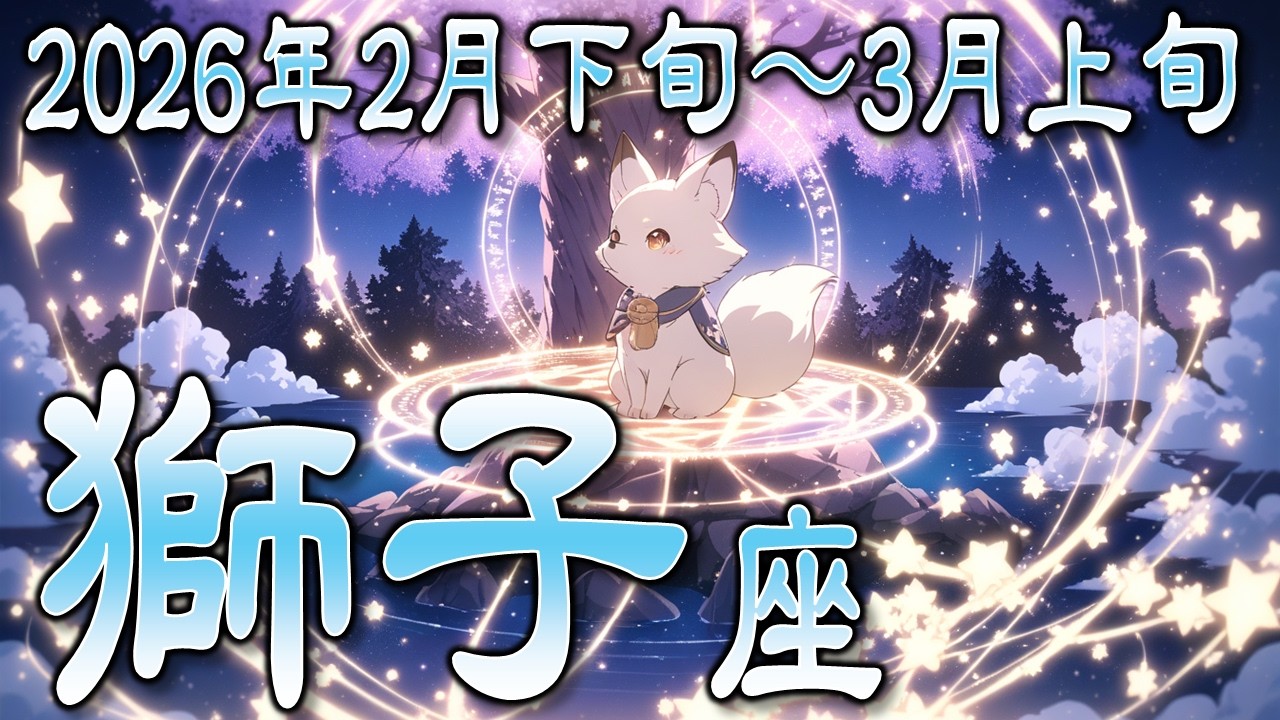 【♌しし座】抱えていることからの解放ゴールはスグそこ・周囲を動かせ2026年2月下旬～3月上旬の運勢　【タロットカード、オラクルカード】