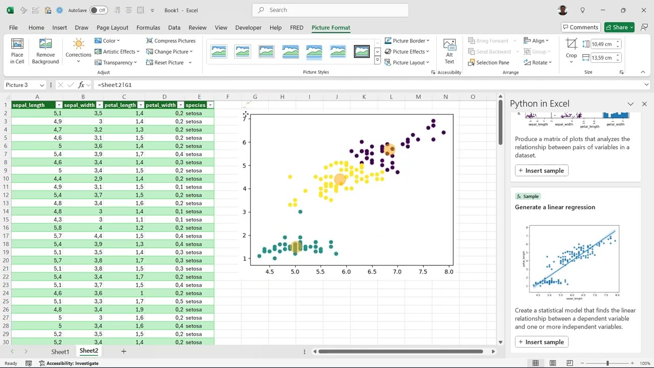 Kmeans cluster em Python no Excel