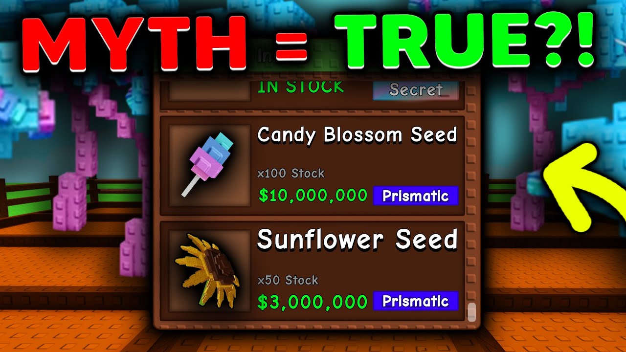 I Found A SECRET CANDY BLOSSOM SEED SHOP? Busting IMPOSSIBLE Grow a Garden MYTHS!