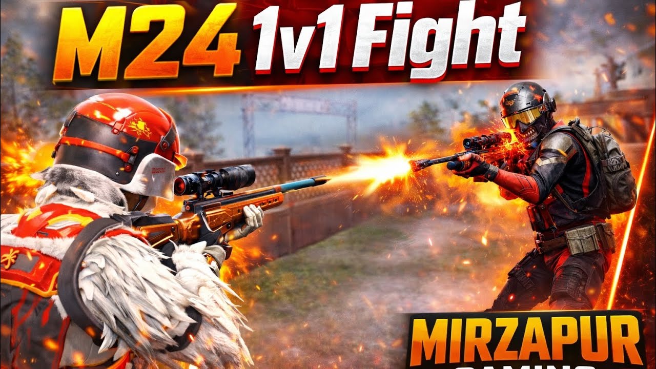 1v1 M24 Sniper Challenge 🔥 Intense Fight | BGMI Gameplay #bgmi #tdm #youtube 