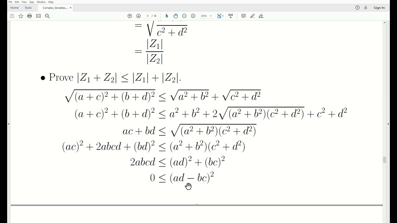 cv3 - Modulus of a Complex Number