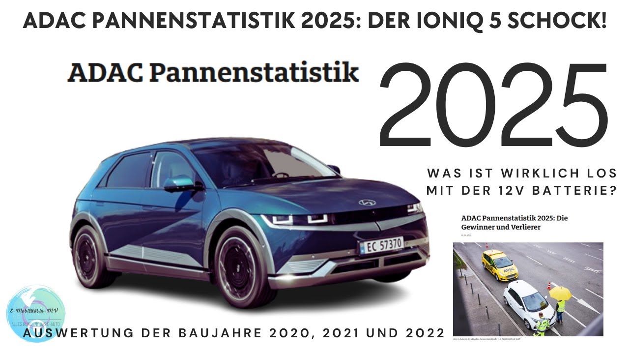 Hyundai IONIQ 5 in der ADAC-Statistik 2025: Was ist wirklich los mit der 12V Batterie?