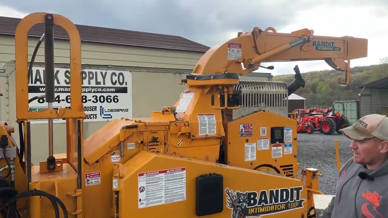 2018 Bandit Intimidator 15XP Self Feed Towable Wood Chipper With Winch Part 2 Video For Sale Nice
