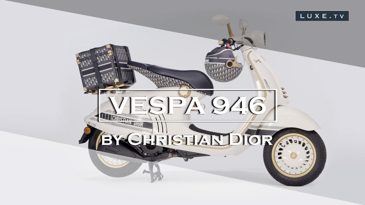 Vespa 946 Christian Dior: The Vespa seen by Maison Dior - LUXE.TV