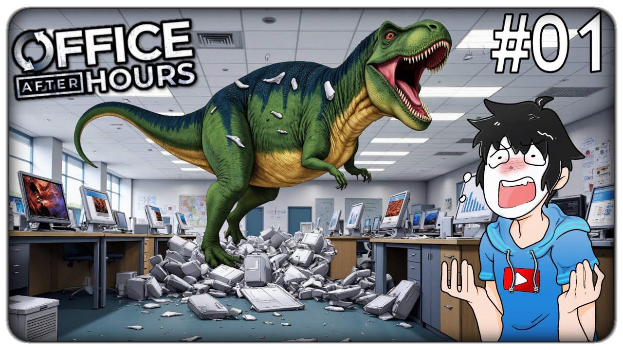 TROVA TUTTE LE ANOMALIE IN UFFICIO... MA C'E' UN COCCHIO DI T-REX!!!! | Office After Hours (parte 1)