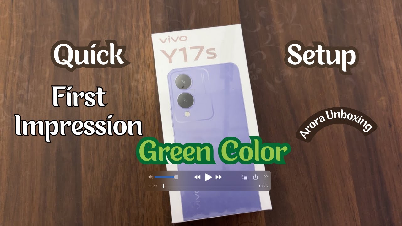 Vivo Y17s First Look || Setup || Arora Unboxing
