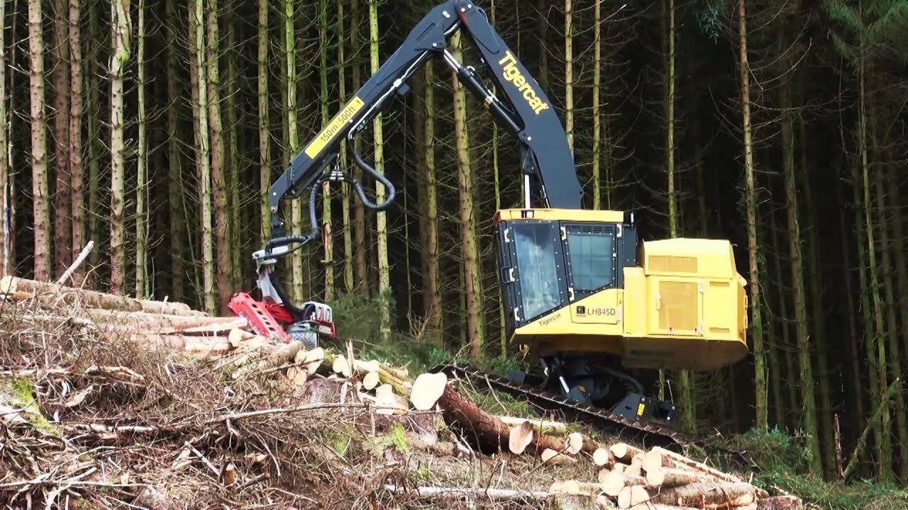 LH845D harvester in Scotland