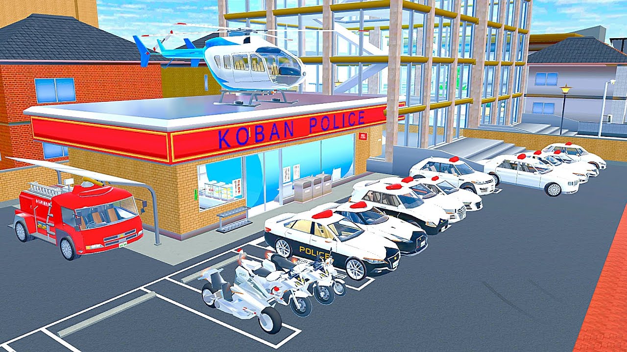 All 3D Police Cars Collection at New Koban Police Station | Police Cars, Bikes, Helicopter