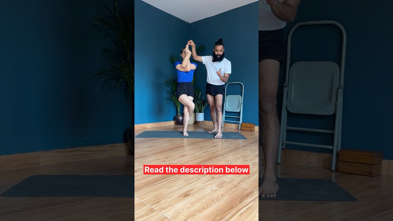 Eagle Pose (Garudasana).