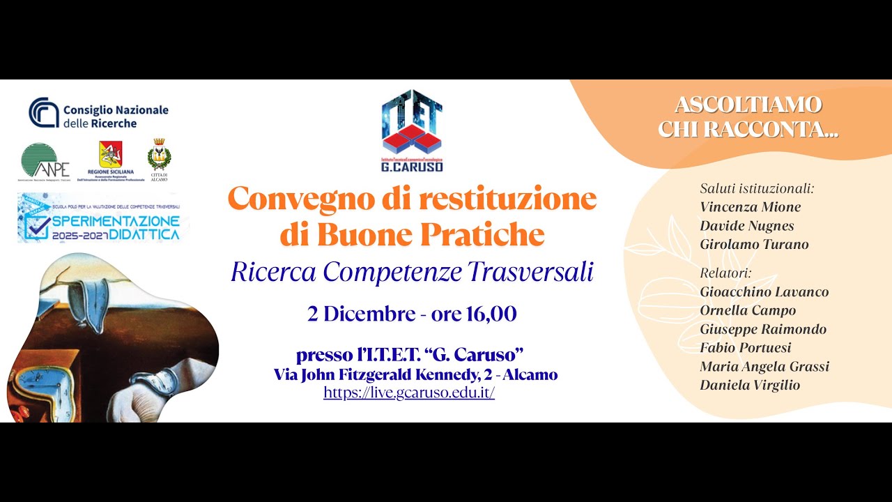 Convegno di restituzione di Buone Pratiche - Ricerca Competenze Trasversali