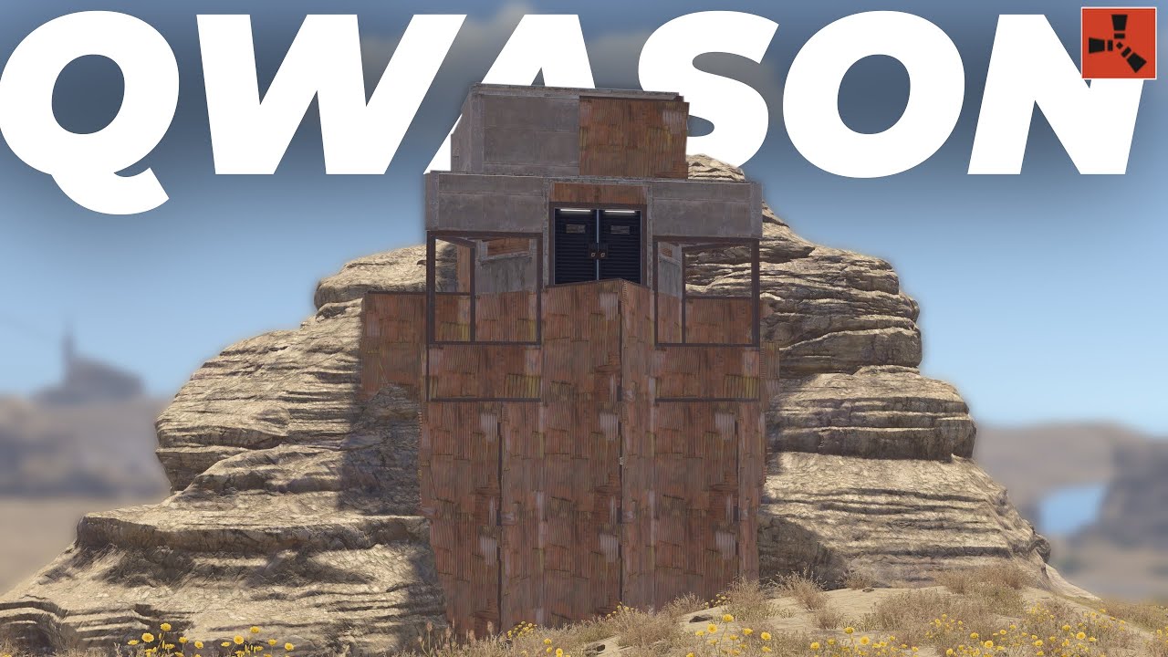QWASON | Croissant Rock Floorstacked SOLO Bunker Base | RUST