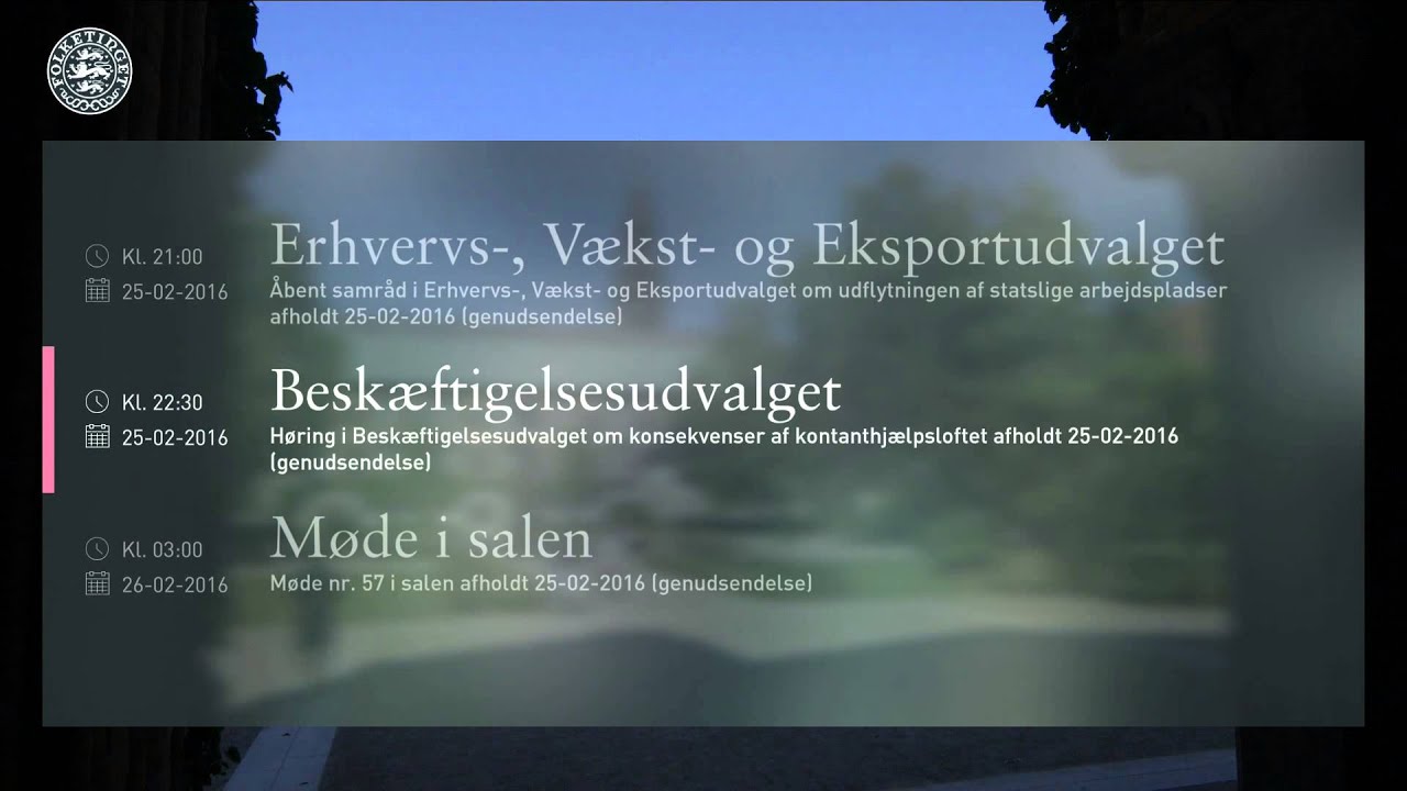 FOLKETINGET on air design (2016)