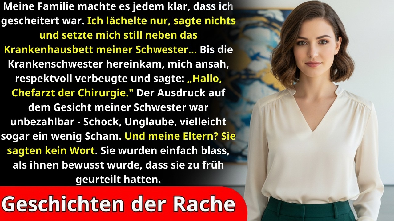 „Meine Familie nannte mich einen Versager – bis mich die Krankenschwester als Chefarzt begrüßte“