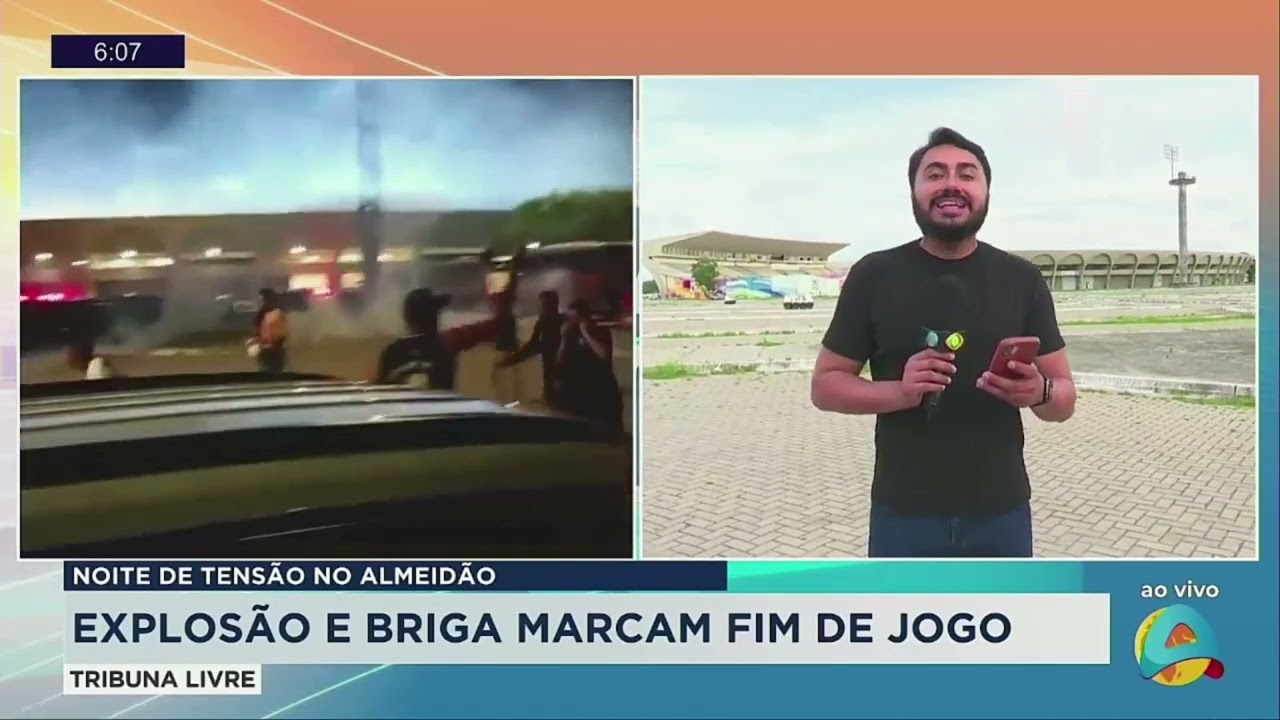 Tribuna Livre - Noite de tensão no Almeidão: explosão e briga marcam fim de  jogo