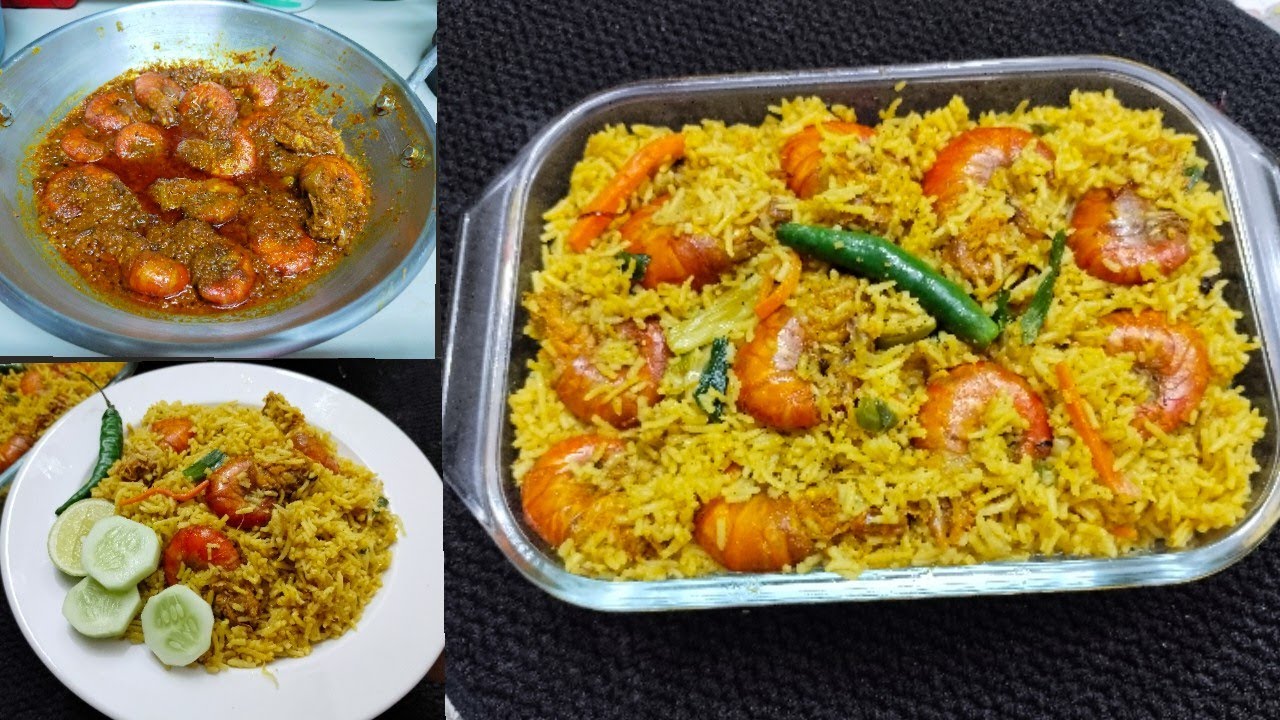 সহজভাবে ভীষণ মজাদার চিংড়ি পোলাও/বিরিয়ানি রেসিপি ll Chingri Polao Recipe ll home made Prawn Biryani l