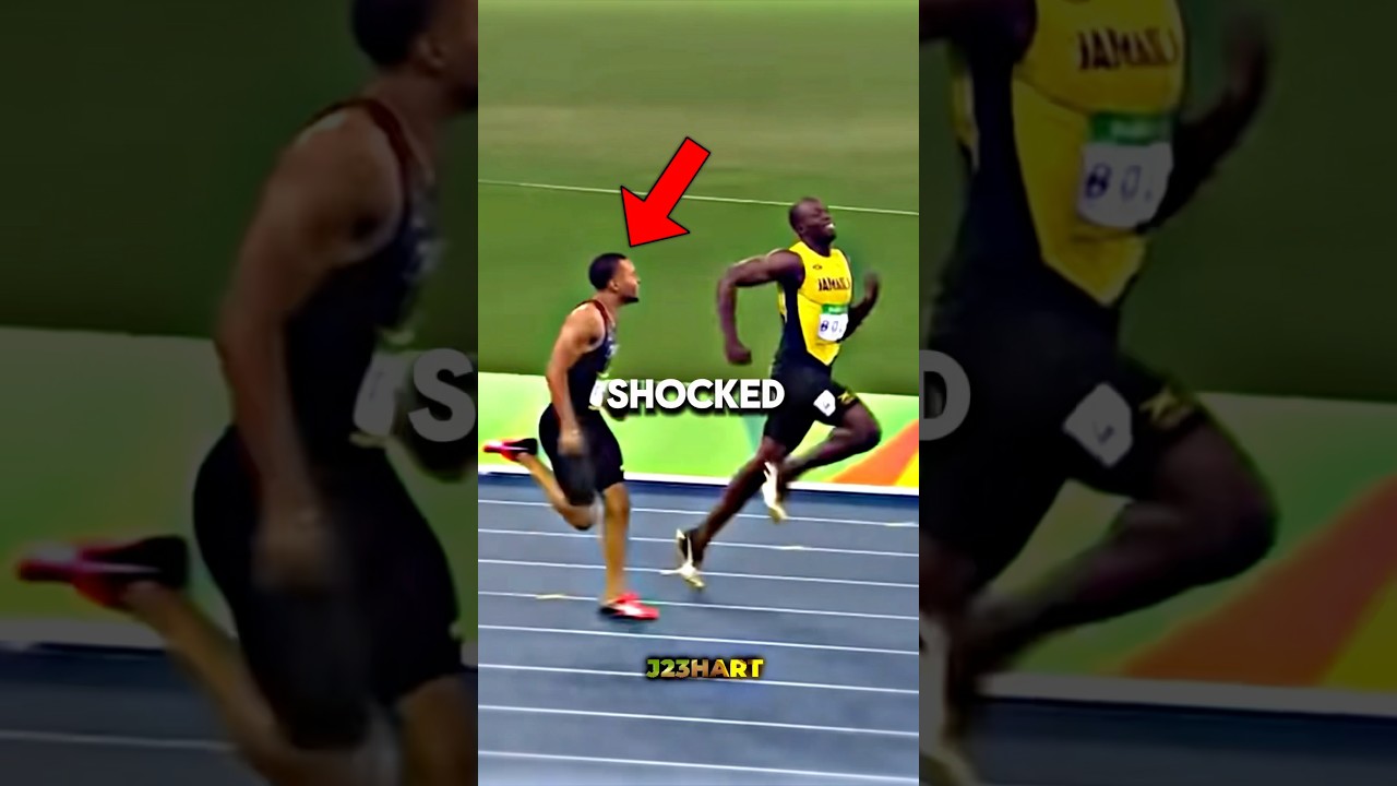 Andre De Grasse SHOCKS Usain Bolt #track #trackandfield #athletics #olympicathlete #200m #usainbolt