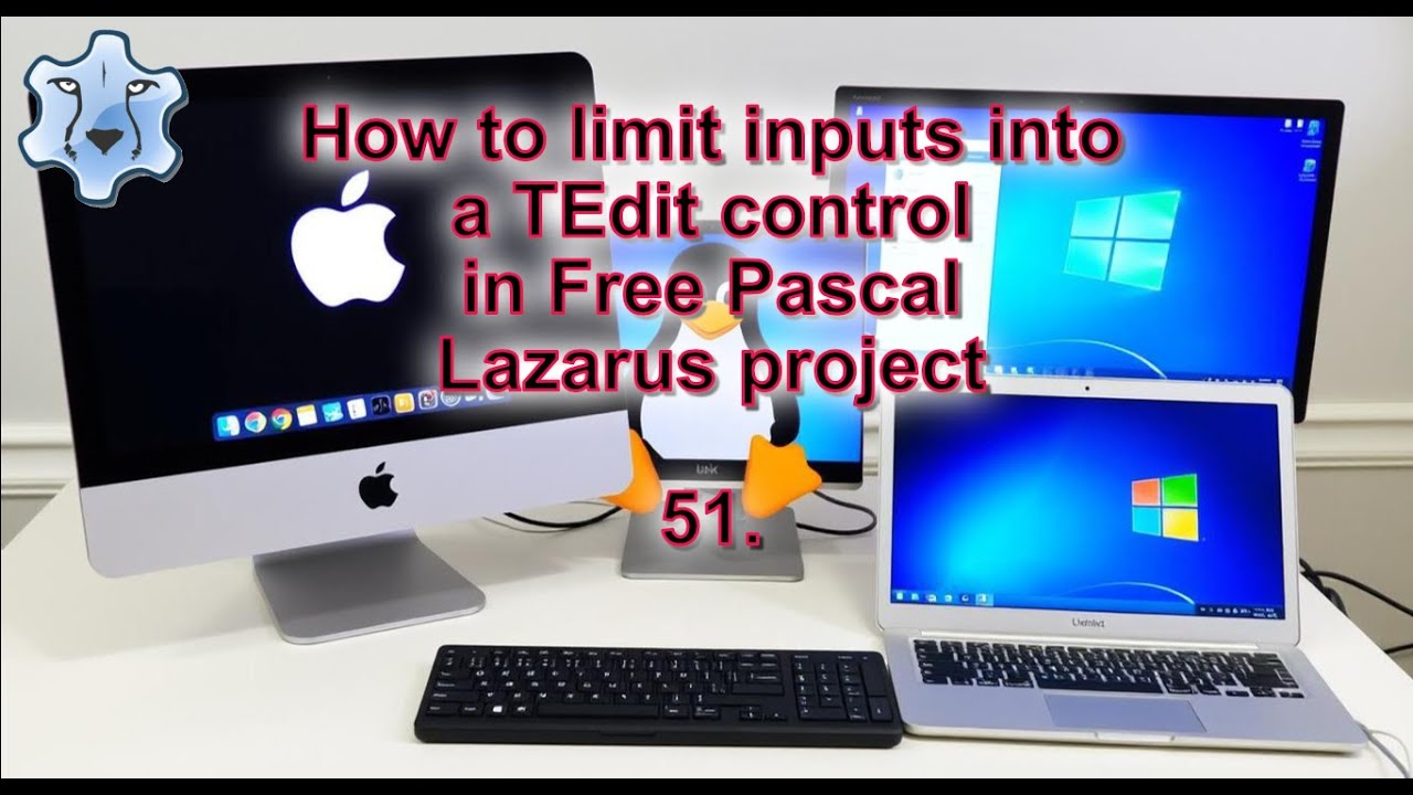 How to limit inputs into a TEdit control in Free Pascal Lazarus project #freepascal #lazarus