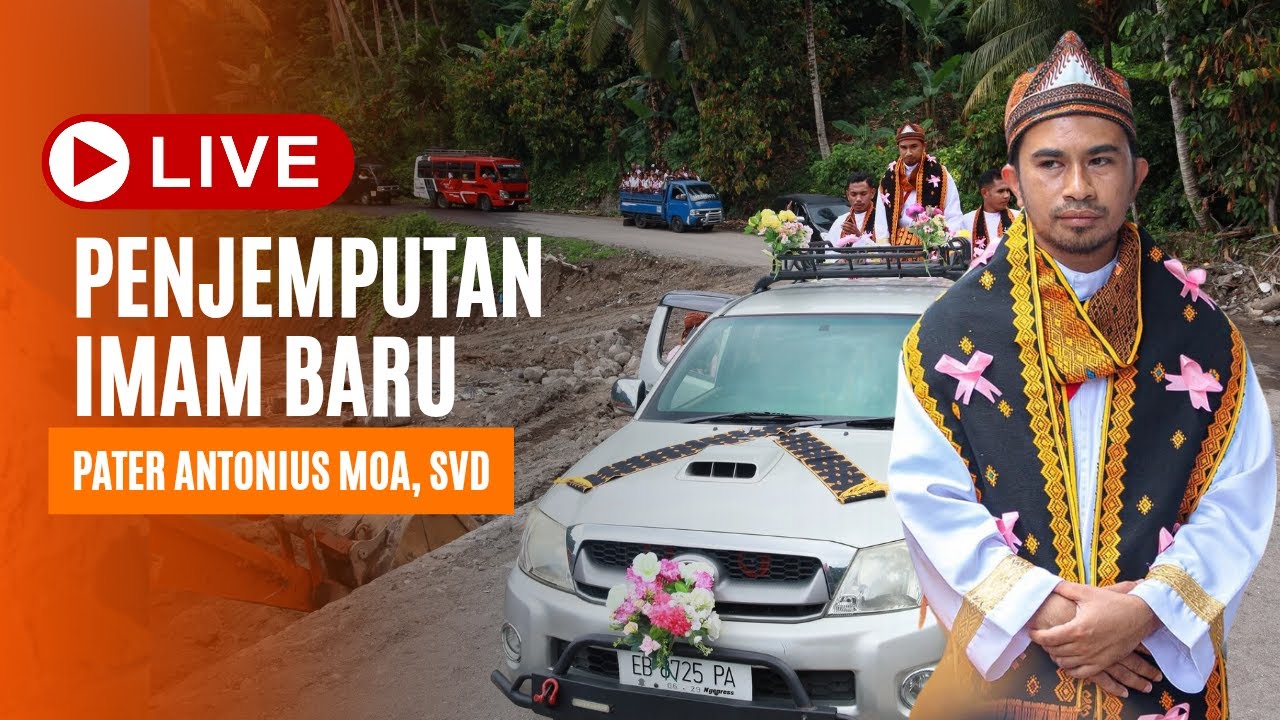 Penjemputan Imam Baru Pater Antonius Moa,SVD Di Wolosambi - Kec. Mauponggo