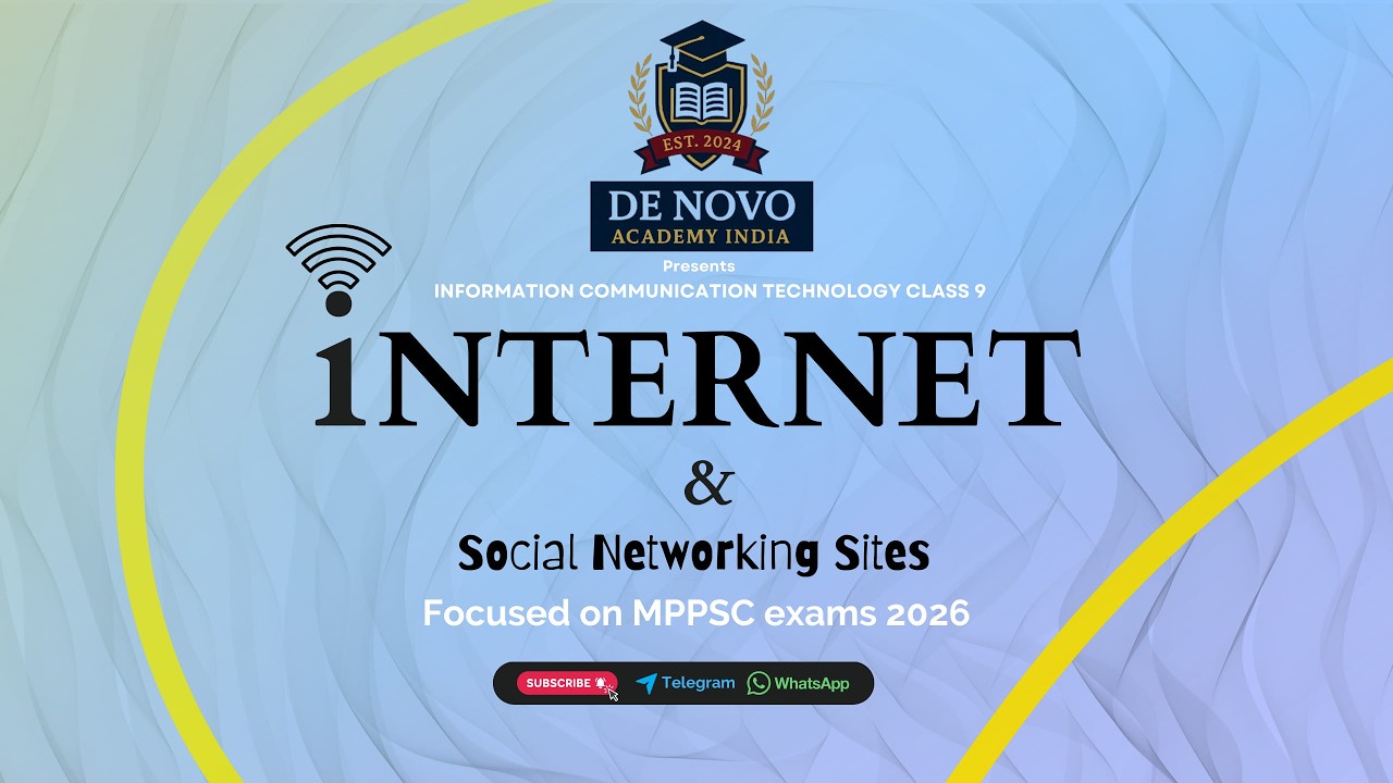 ICT Class 9 | Internet & Social Networking Sites | MPPSC SSE 2026, MP ADPO, & All MPPSC Exams🎯