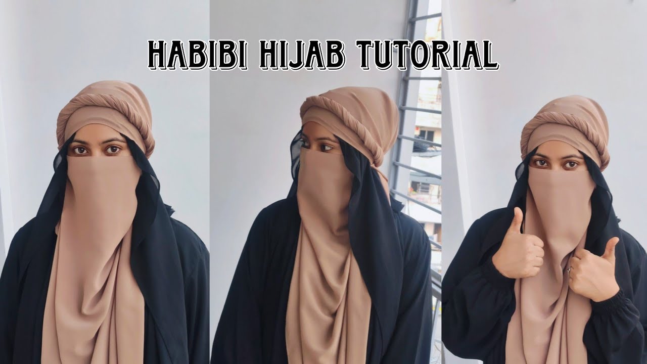 How to make arabic hijab style || Viral hijab style || Hijab tutorial || habibi hijab style ||