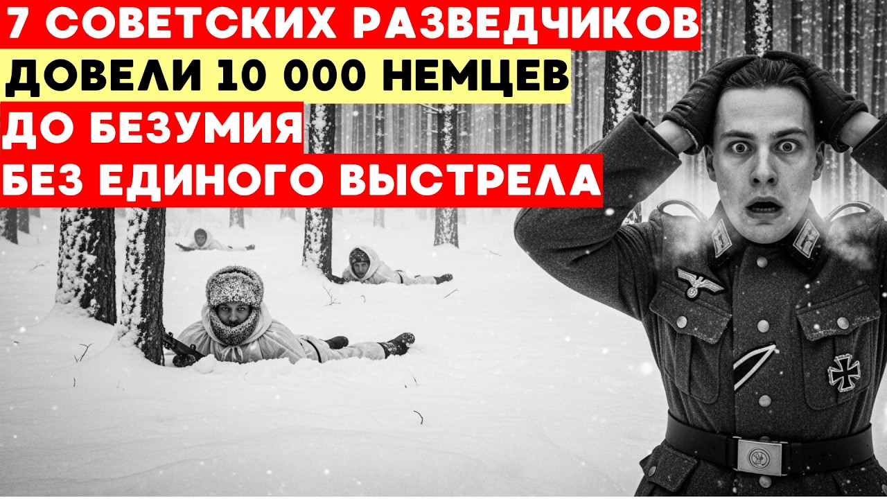 7 советских разведчиков без единого выстрела заставили 10 000 немцев наложить в штаны