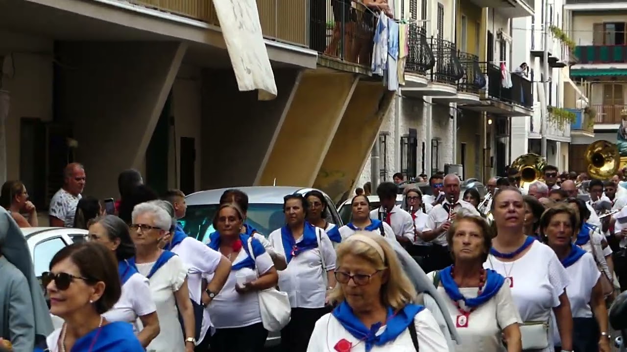 Processione della Madonna della Neve per le vie del Borgo Marinaro di Schiavonea   Parte 3^