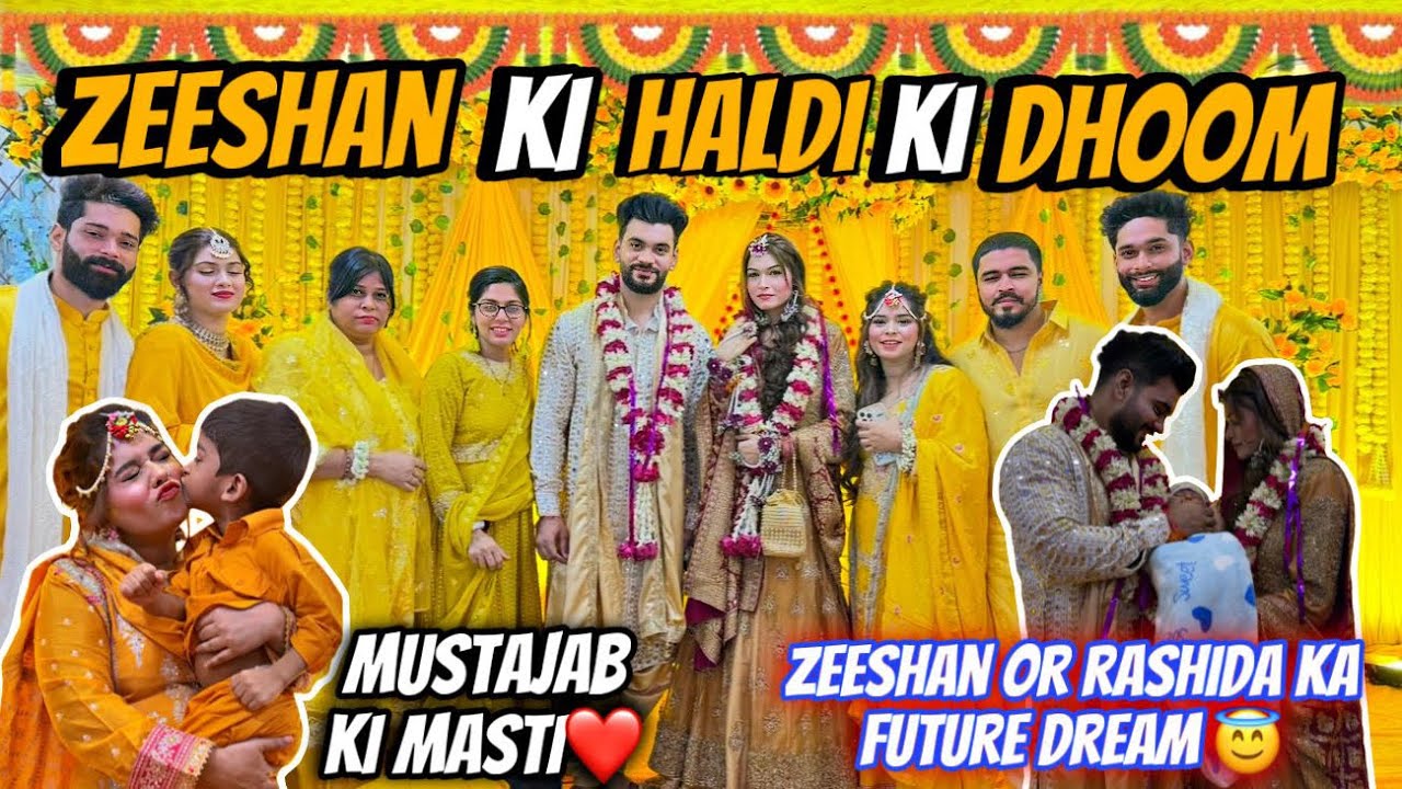 Zeeshan ki haldi ki khushiyan Mubarak😇 || Yaadgar lamhe || || khushi ki raat || Haifa&Qashif vlog