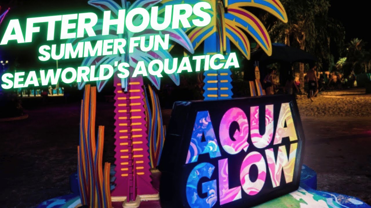 🌊 Family Night Fun at Aqua Glow | Foam Party, Rides & Neon Lights!