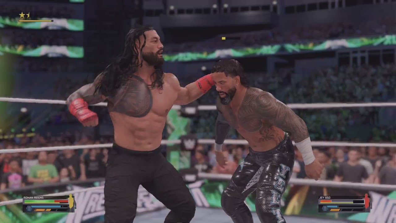 WWE 2K25_ Extreme Rules WWE world heavyweight championship(Romen Reigns vs jey Uso)