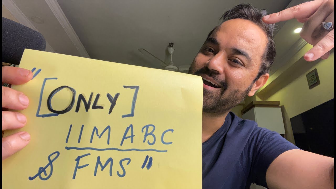 ONLY IIM A B C or FMS ? Preparation Plan !