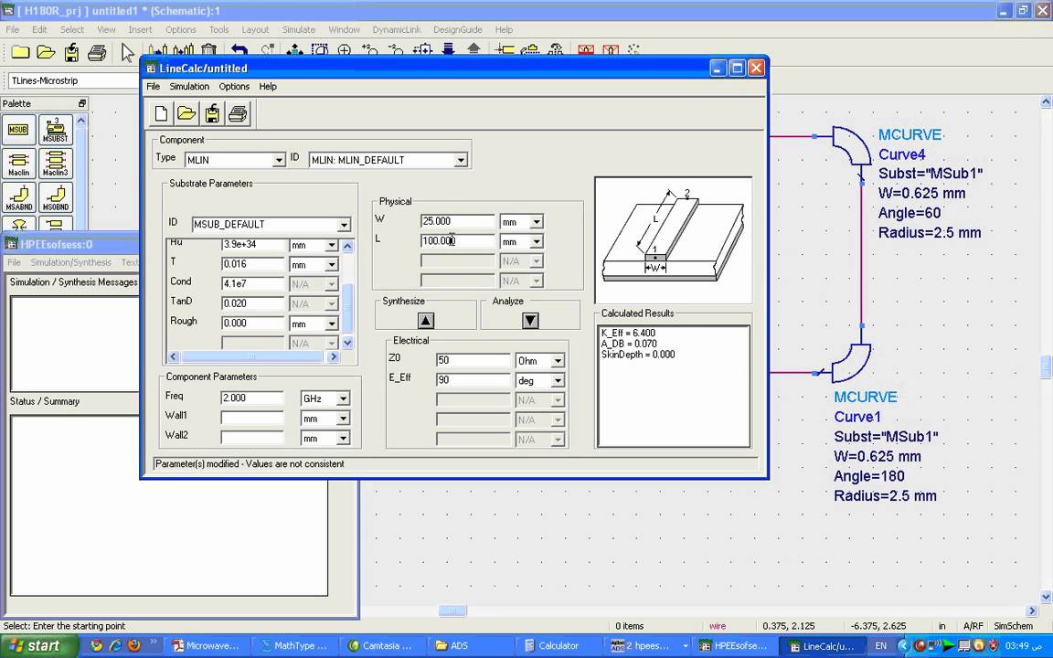 ADS Tutorial (9- Ring 180 Hybrid )