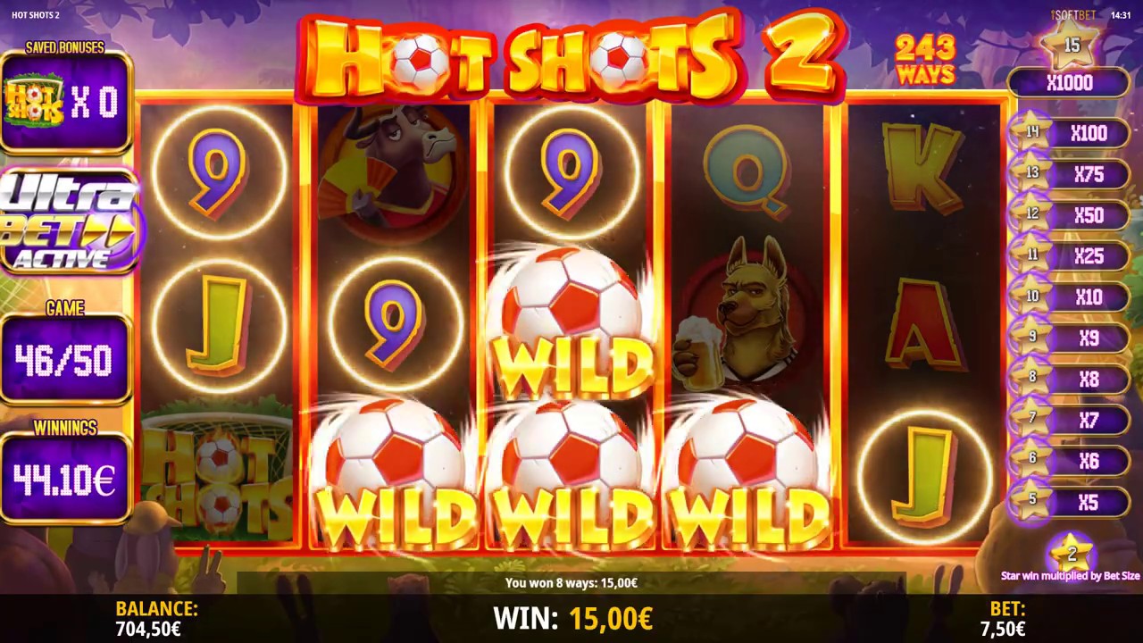 🤑  Hot Shots 2 Slot Machine Bonus 🎁 - Online Slots & Big Wins