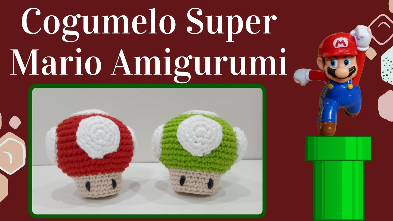 COGUMELO SUPER MARIO AMIGURUMI | Passo a Passo | Por Mimos da Jô Ateliê