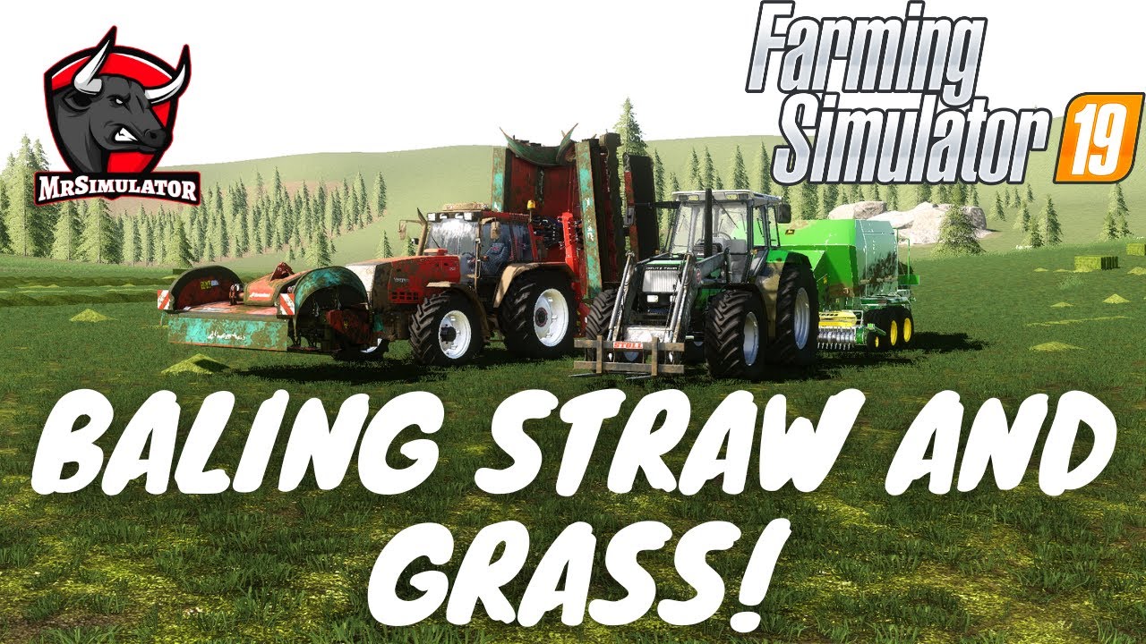 Baling straw and grass!| No Mans land | Farming Simulator 19 | Timelapse ep 72