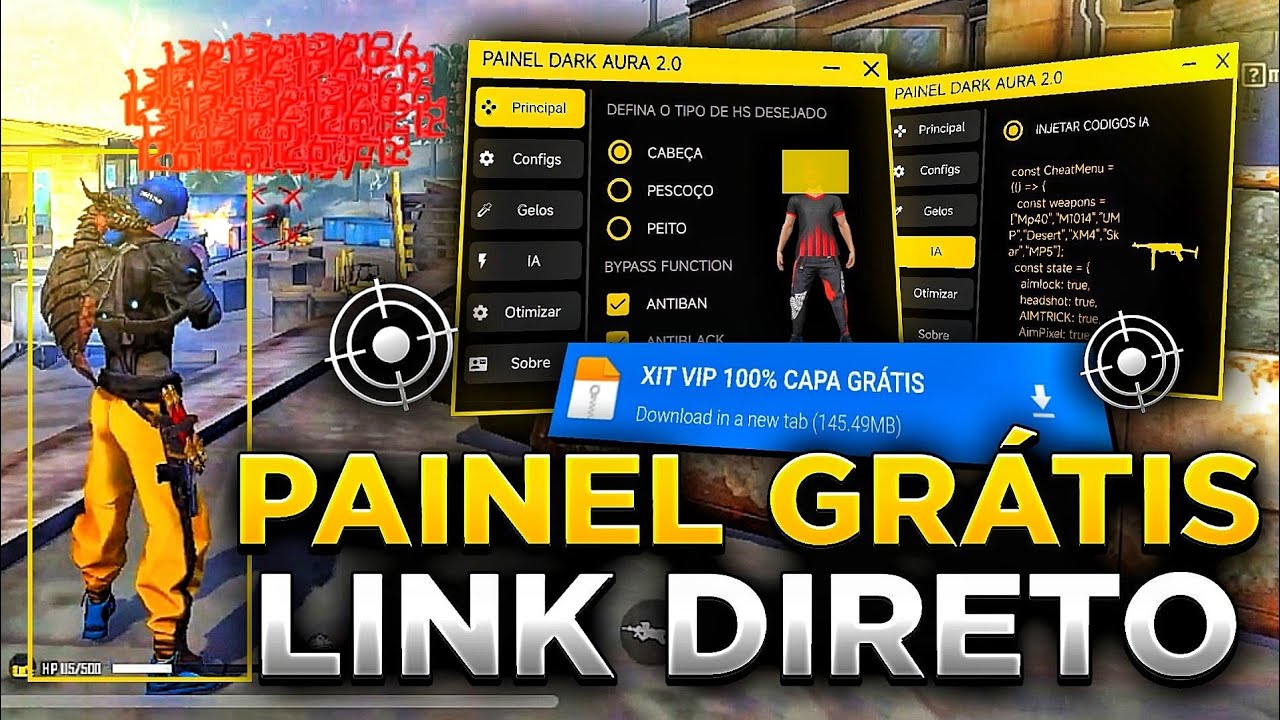 XIT FF 2026 ATUALIZADO 🚀 FFH4X ANDROID & IPHONE VIP | PAINEL GRÁTIS | REGEDIT MOBILE 📂 LINK DIRETO