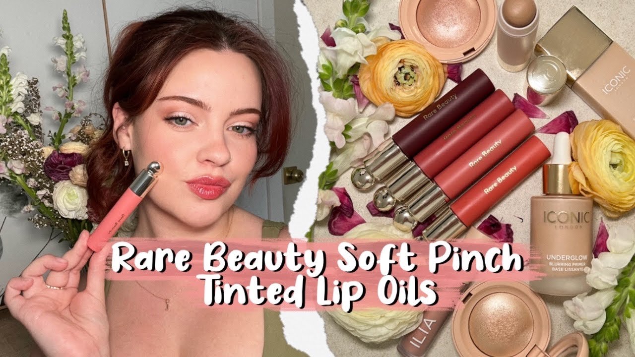 Тонированные масла для губ Rare Beauty Soft Pinch 🌸 | Весенний образ | Джулия Адамс
