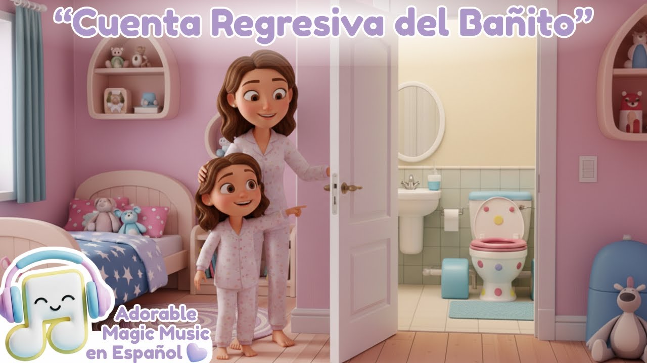Cuenta regresiva para ir al baño | Canción divertida para aprender a ir al baño para niños pequeños