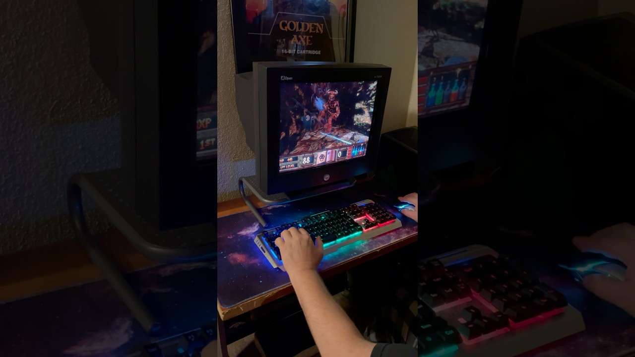 Nostalgic PC game Witchaven! #retropcgames #dosgames #retrogameroom #crtgaming ￼