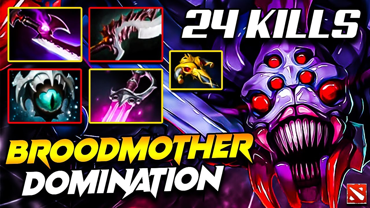 24 Kills! BROODMOTHER Dota 2 || DOTA 2 Broodmother Carry Build Pro Gameplay Guide 7.37